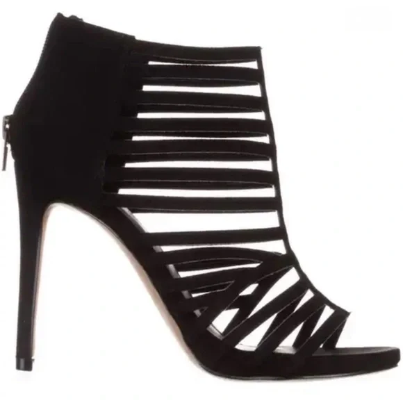Madden Girl Lexxx Heeled Strappy Sandals - Black - Picture 2 of 8
